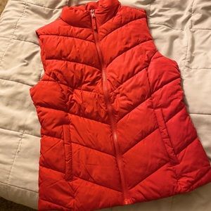 Aeropostale Red Quilted Puffer Vest